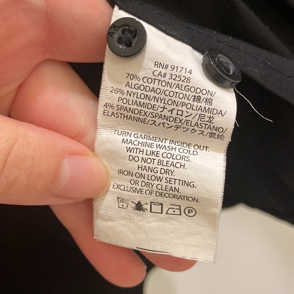 Armani Exchange Black Button-Down Shirt (XS) - Picture 6 of 6